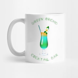 Green Orchid Mug